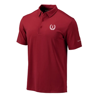 Men's Columbia Crimson Indiana Hoosiers Vault Omni-Wick Drive Polo