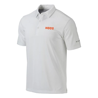 Men's Columbia White Virginia Cavaliers Vault Omni-Wick Drive Polo