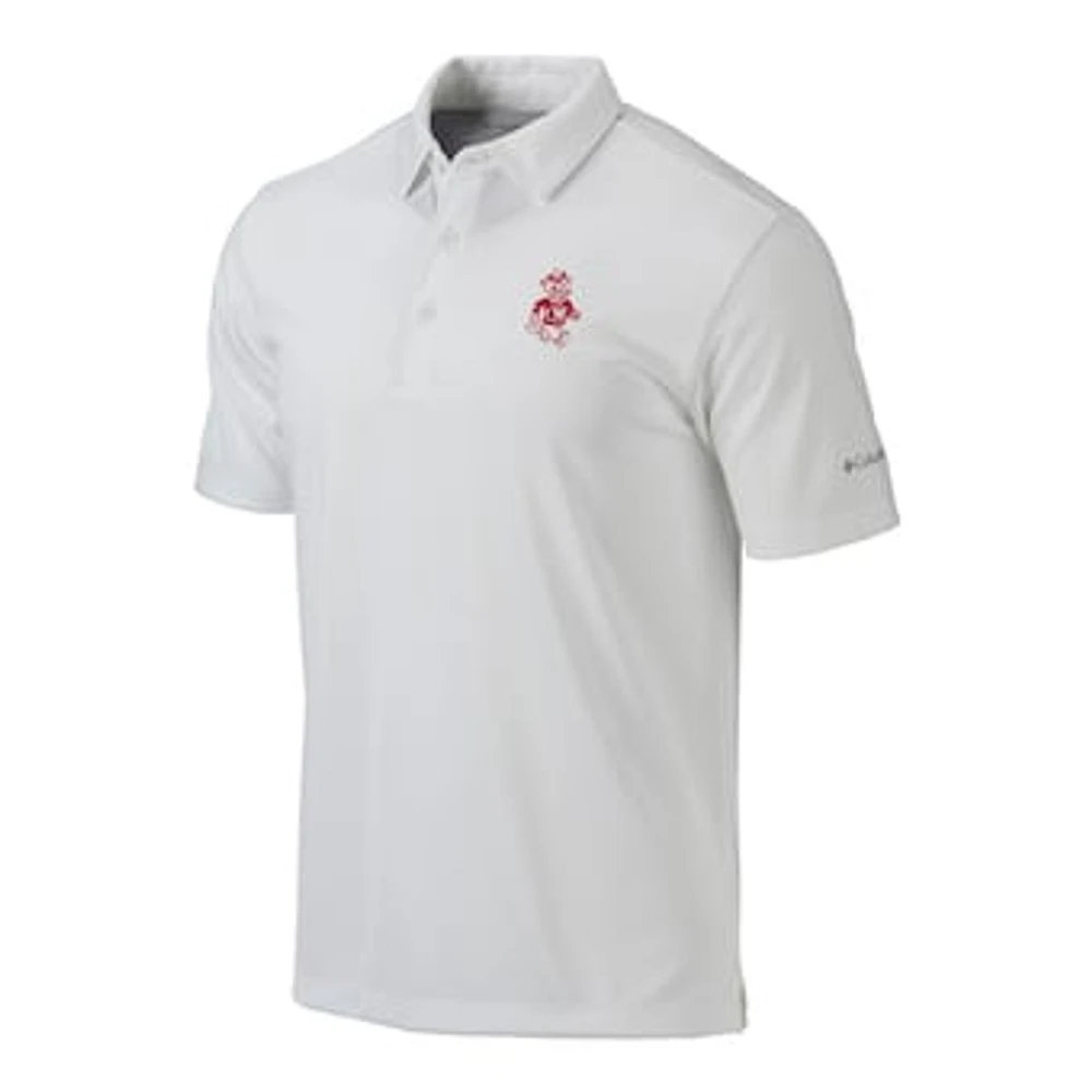 Men's Columbia White Washington State Cougars Vault Omni-Wick Drive Polo