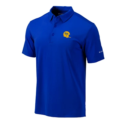 Men's Columbia Royal Pitt Panthers Vault Omni-Wick Drive Polo