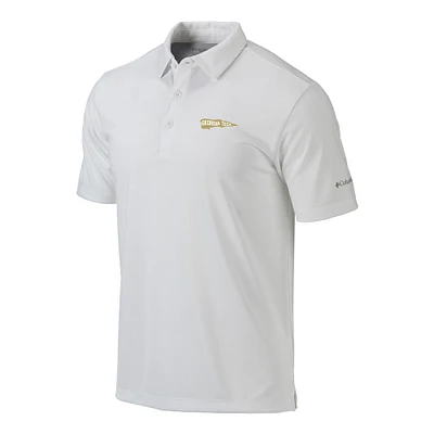 Men's Columbia White Georgia Tech Yellow Jackets Vault Omni-Wick Drive Polo