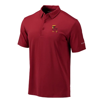 Men's Columbia Cardinal Iowa State Cyclones Vault Omni-Wick Drive Polo