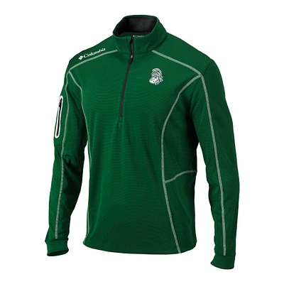 Men's Columbia Green Michigan State Spartans Vault Omni-Wick Shotgun Quarter-Zip Pullover