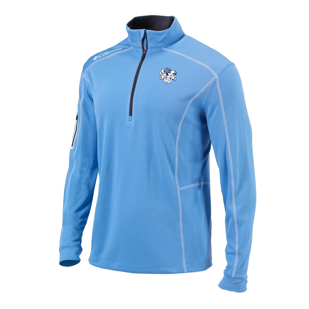 Men's Columbia Carolina Blue North Tar Heels Vault Omni-Wick Shotgun Quarter-Zip Pullover