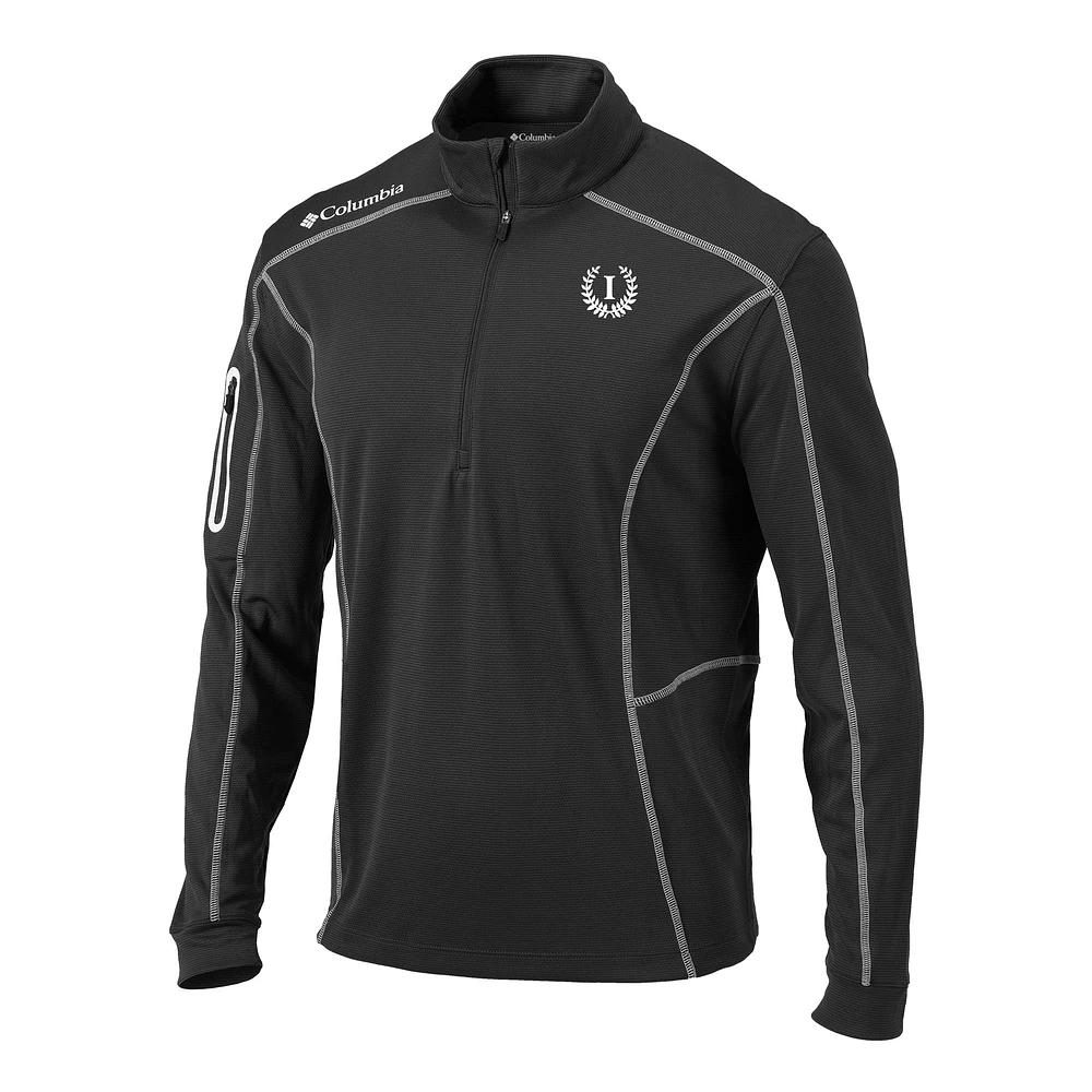 Men's Columbia Charcoal Indiana Hoosiers Vault Omni-Wick Shotgun Quarter-Zip Pullover