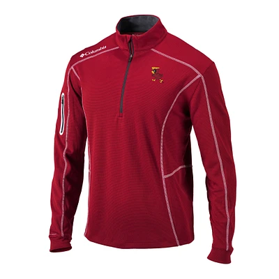 Men's Columbia Cardinal Iowa State Cyclones Vault Omni-Wick Shotgun Quarter-Zip Pullover