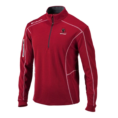 Men's Columbia Crimson Alabama Tide Vault Omni-Wick Shotgun Quarter-Zip Pullover