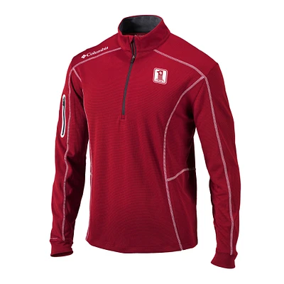 Men's Columbia Crimson Oklahoma Sooners Vault Omni-Wick Shotgun Quarter-Zip Pullover