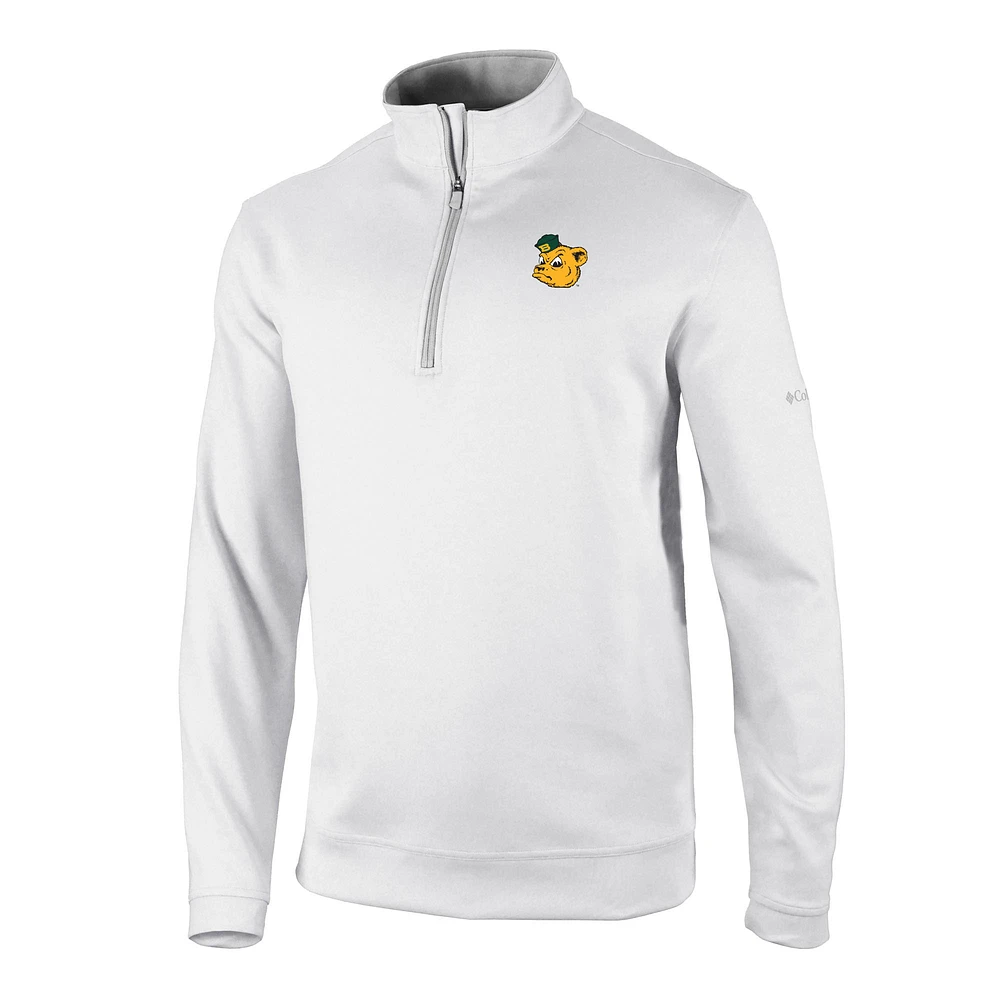 Men's Columbia White Baylor Bears Vault Logo Wickhams Hills Quarter-Zip Pullover
