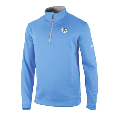 Men's Columbia Carolina Blue North Tar Heels Vault Logo Wickhams Hills Quarter-Zip Pullover