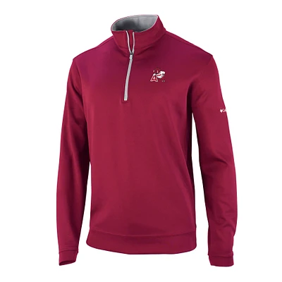 Men's Columbia Cardinal Arkansas Razorbacks Vault Logo Wickhams Hills Quarter-Zip Pullover