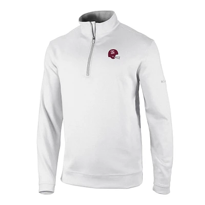 Men's Columbia White Texas A&M Aggies Vault Logo Wickhams Hills Quarter-Zip Pullover