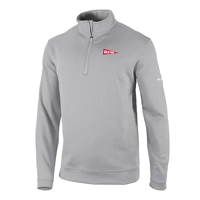 Men's Columbia Gray Ole Miss Rebels Vault Logo Wickhams Hills Quarter-Zip Pullover