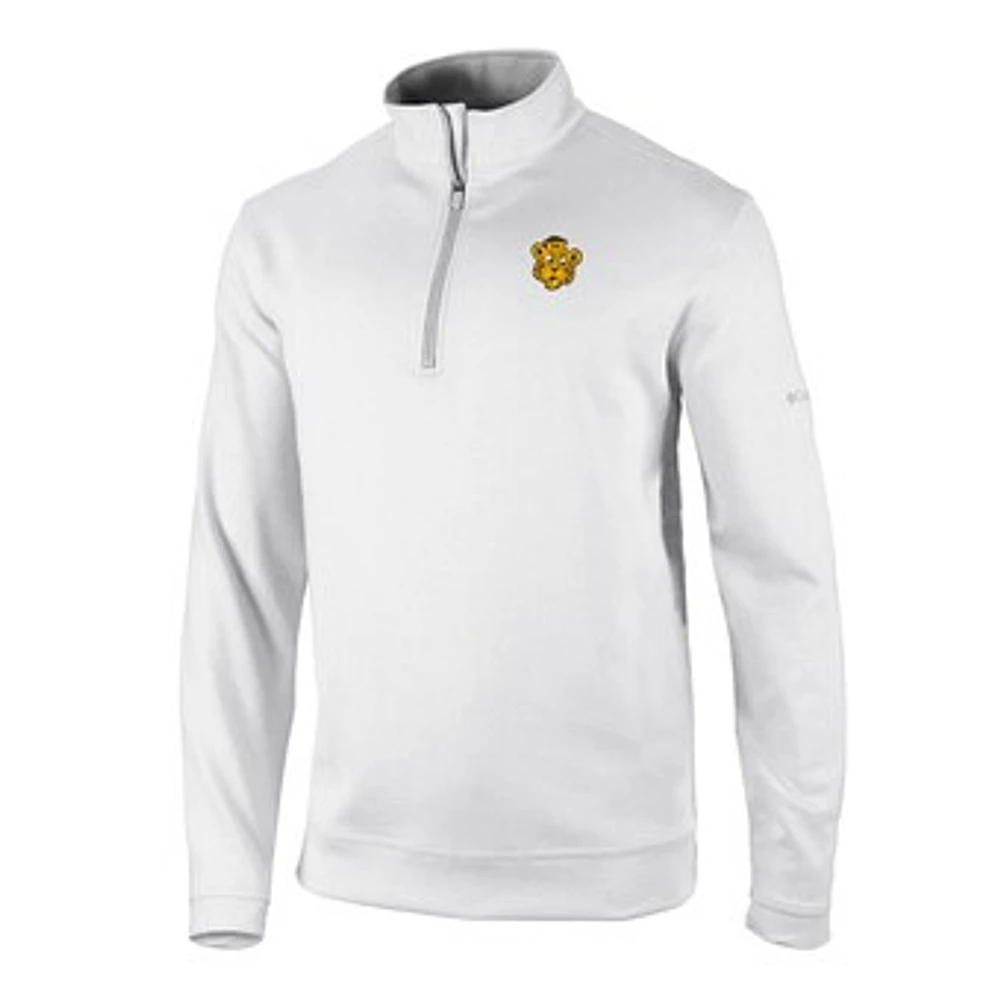 Men's Columbia White Missouri Tigers Vault Logo Wickhams Hills Quarter-Zip Pullover