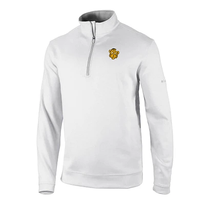 Men's Columbia White Missouri Tigers Vault Logo Wickhams Hills Quarter-Zip Pullover