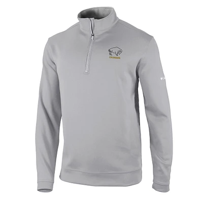 Men's Columbia Gray Colorado Buffaloes Vault Logo Wickhams Hills Quarter-Zip Pullover