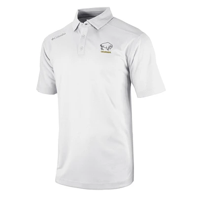 Men's Columbia White Colorado Buffaloes Vault Logo Omni-Wick Shotgun Polo