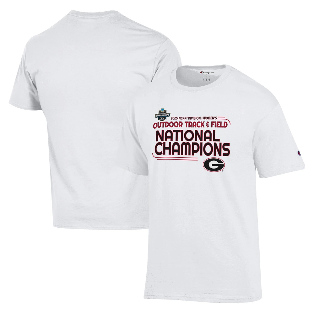 Unisex Champion Georgia Bulldogs 2025 NCAA Women's Outdoor Track and Field National Champions T-Shirt