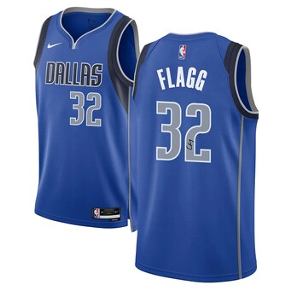 Cooper Flagg Dallas Mavericks Autographed Nike Blue Icon Swingman Jersey
