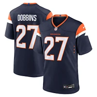Men's Nike J.K. Dobbins  Navy Denver Broncos Alternate Game Jersey