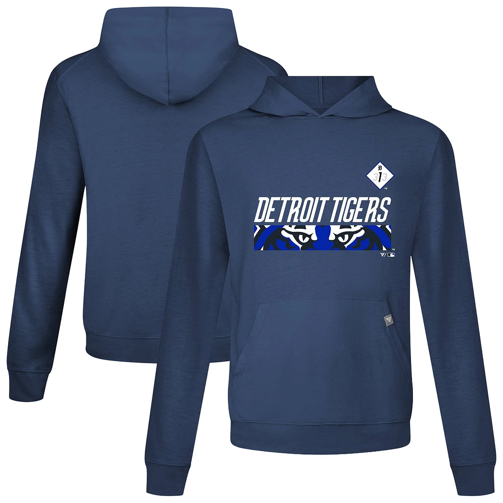 Men's Levelwear Navy Detroit Tigers City Connect Relay Core Logo Pullover Hoodie