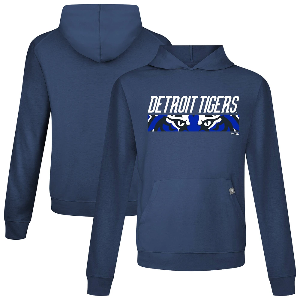 Men's Levelwear Navy Detroit Tigers City Connect Relay Back Splash Pullover Hoodie