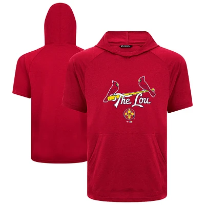 Men's Levelwear Red St. Louis Cardinals City Connect Phase Back Plash Hoodie T-Shirt