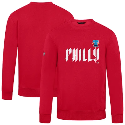 Men's Levelwear Red Philadelphia Phillies City Connect Zane Core Logo Sweatshirt