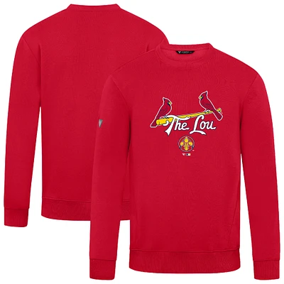 Men's Levelwear Red St. Louis Cardinals City Connect Zane Back Splash Sweatshirt