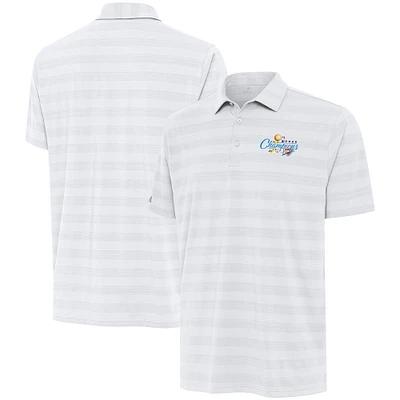 Men's Antigua White Oklahoma City Thunder 2025 NBA Finals Champions Tunnel Polo