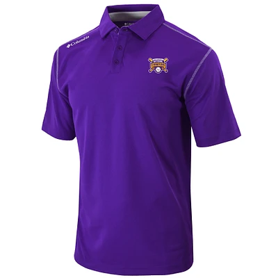 Men's Columbia Purple LSU Tigers 2025 NCAA Baseball College World Series Champions Omni-Wick Shotgun Polo