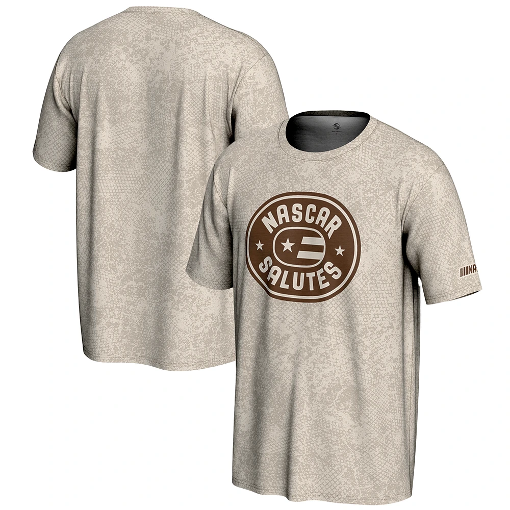 Men's ProSphere Tan 2025 NASCAR Salutes Collection T-Shirt