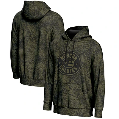 Men's ProSphere Green NASCAR Merchandise 2025 Salutes Collection Pullover Hoodie