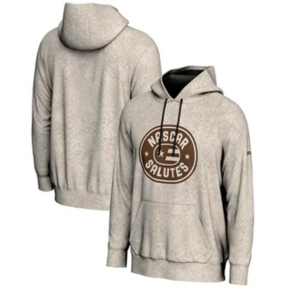Men's ProSphere Tan NASCAR Merchandise 2025 Salutes Collection Pullover Hoodie