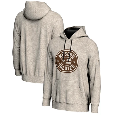 Men's ProSphere Tan NASCAR Merchandise 2025 Salutes Collection Pullover Hoodie