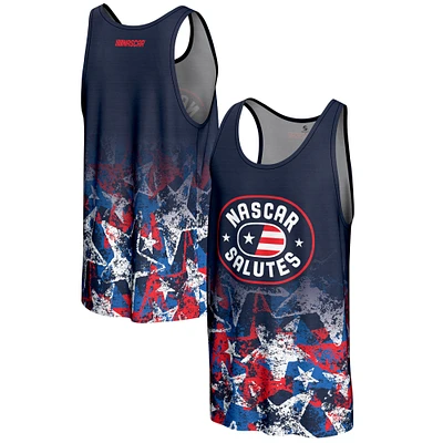 Men's ProSphere Navy NASCAR Merchandise 2025 Salutes Collection Tank Top