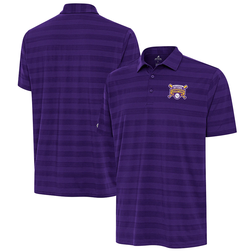 Men's Antigua LSU Tigers 2025 NCAA Baseball College World Series National Champions Tunnel Polo
