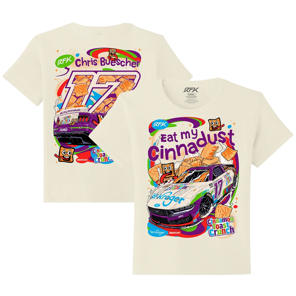 Youth Natural Chris Buescher Cinnamon Toast Crunch Car T-Shirt