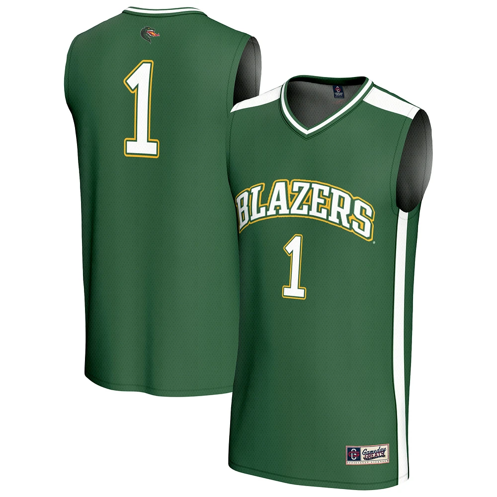 Youth GameDay Greats #1 Green UAB Blazers Lightweight Basketball Fashion Jersey