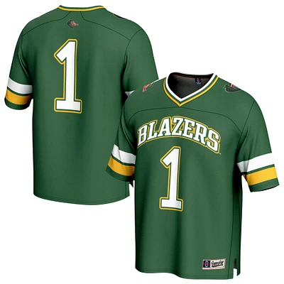Youth GameDay Greats #1 Green UAB Blazers Lightweight Football Fashion Jersey