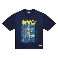 Men's Mitchell & Ness Navy Fanatics Fest 2025 Liberty Bounce Mesh Jersey