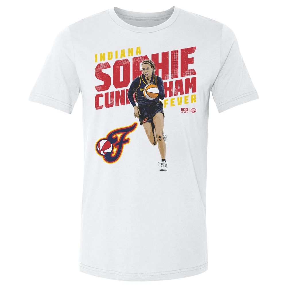 Men's 500 Level Sophie Cunningham White Indiana Fever Slant T-Shirt