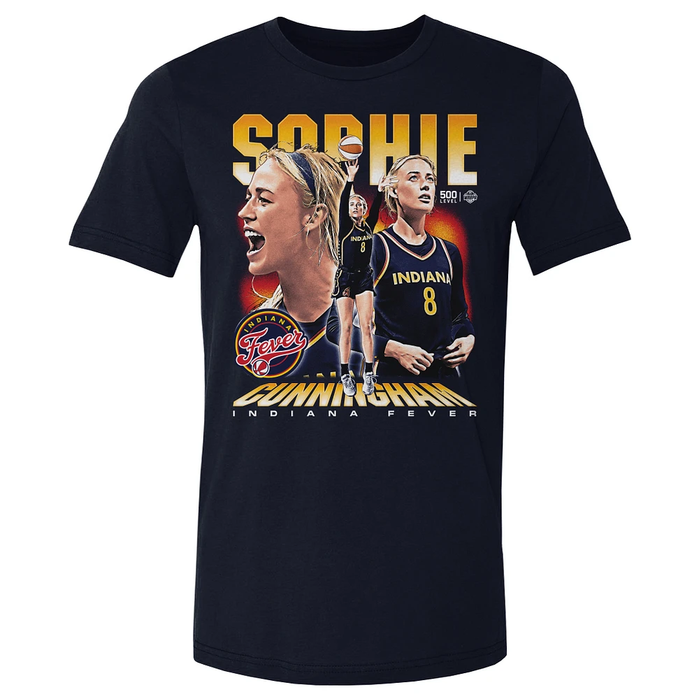 Men's 500 Level Sophie Cunningham Navy Indiana Fever Vintage T-Shirt