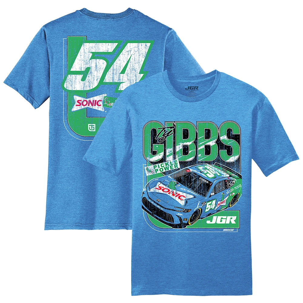 Men's Joe Gibbs Racing Team Collection Heather Royal Ty Sonic T-Shirt