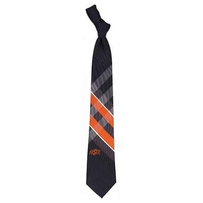 Men's Oklahoma State Cowboys Woven Poly Grid Tie
