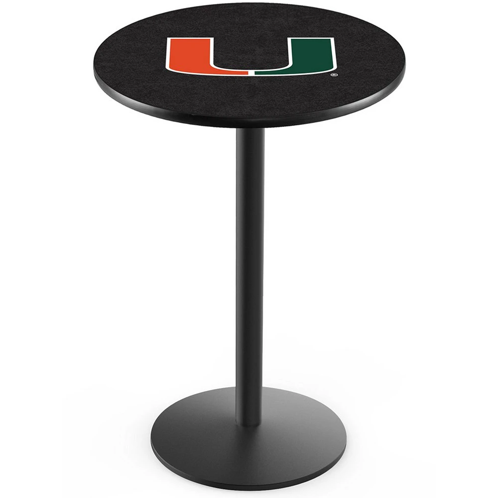 Miami Hurricanes 36" Round Foot Pub Table