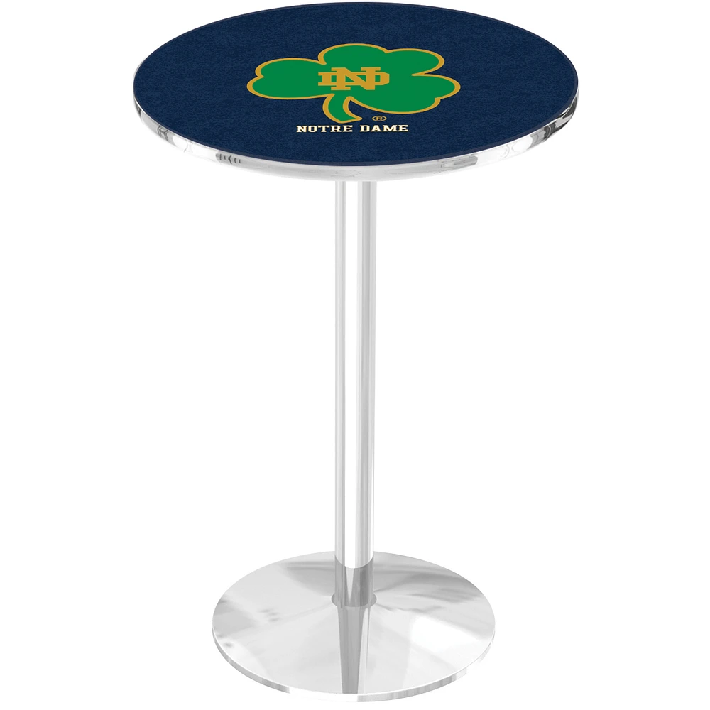 Notre Dame Fighting Irish 42" Round Foot Chrome Pub Table