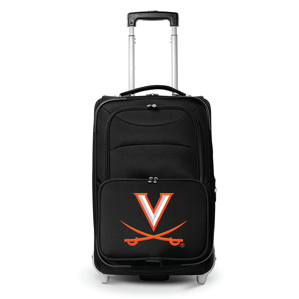MOJO Black Virginia Cavaliers 21" Softside Rolling Carry-On Suitcase