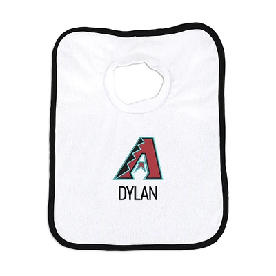 Newborn & Infant White Arizona Diamondbacks Personalized Bib
