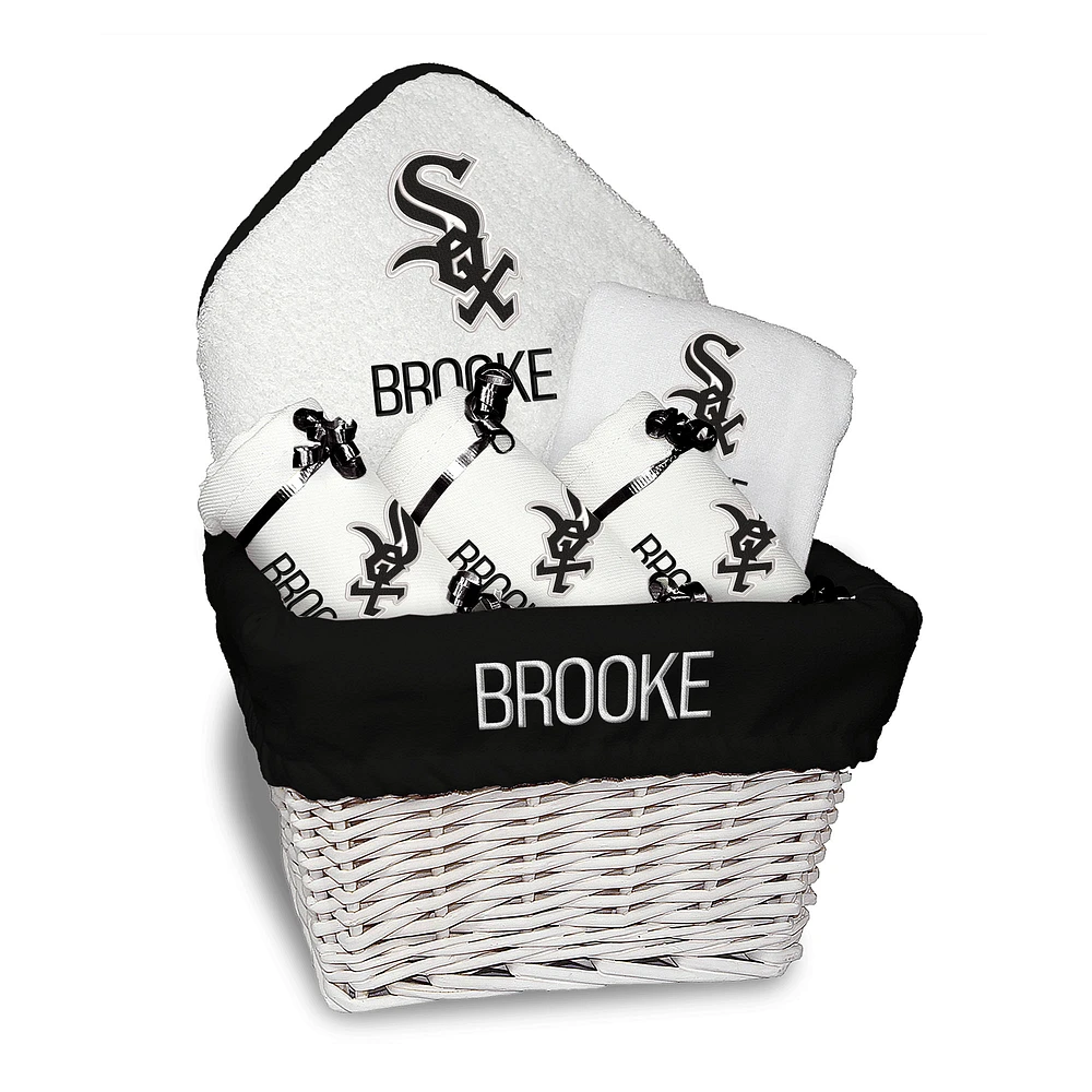 Newborn & Infant White Chicago White Sox Personalized Medium Gift Basket